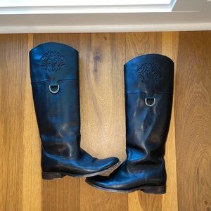 Frye Melissa Logo Riding Boots - Size 7.5